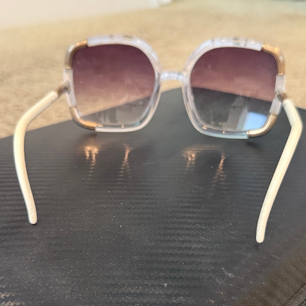 Ted Baker White and Gold Women's Sunglasses - Picture 2 of 8